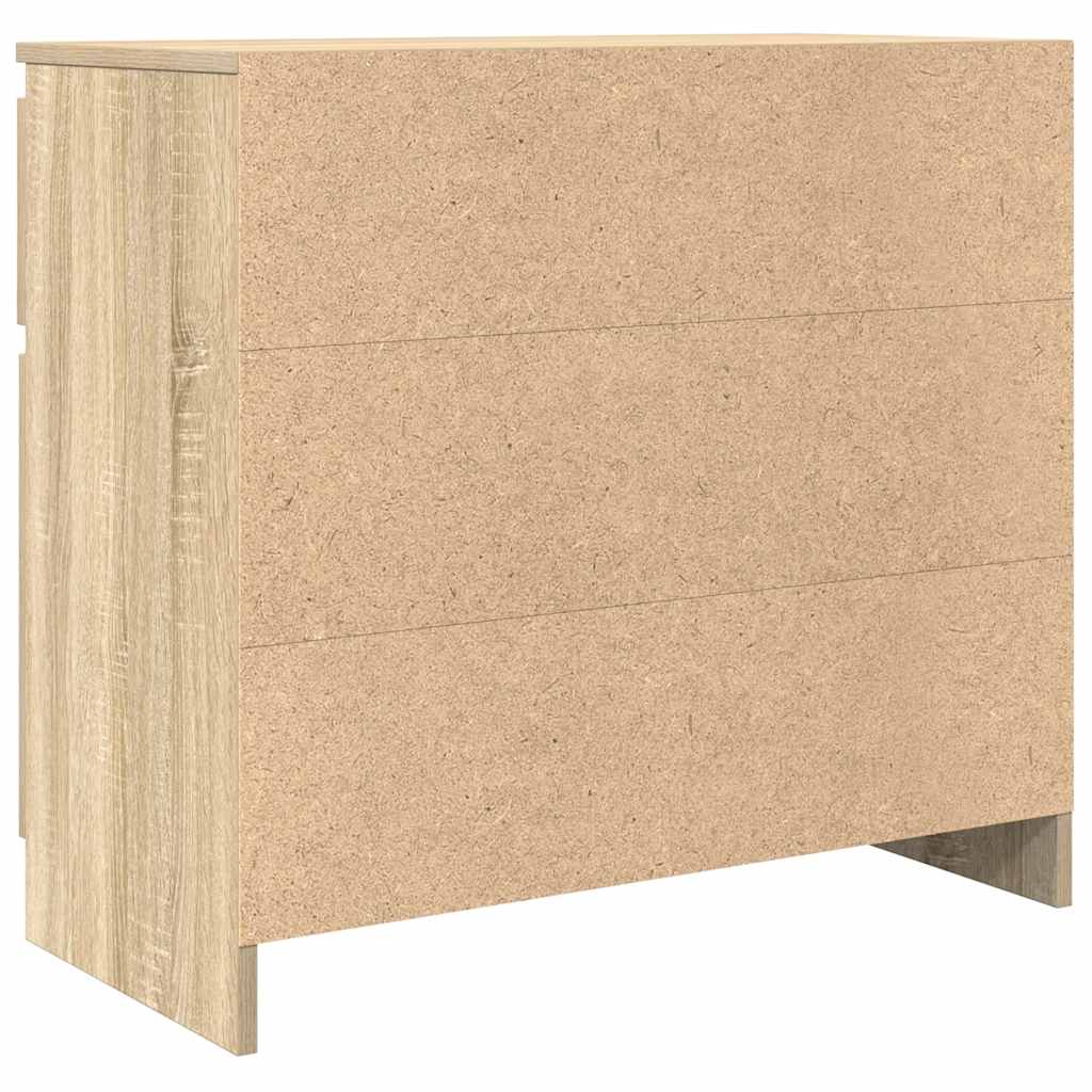 Dressoir met lade 71x35x65 cm spaanplaat sonoma eikenkleurig