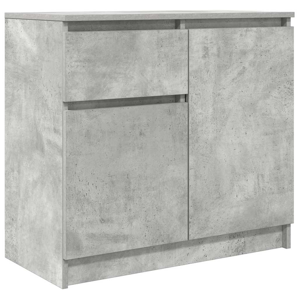 Dressoir met lade 71x35x65 cm spaanplaat betongrijs
