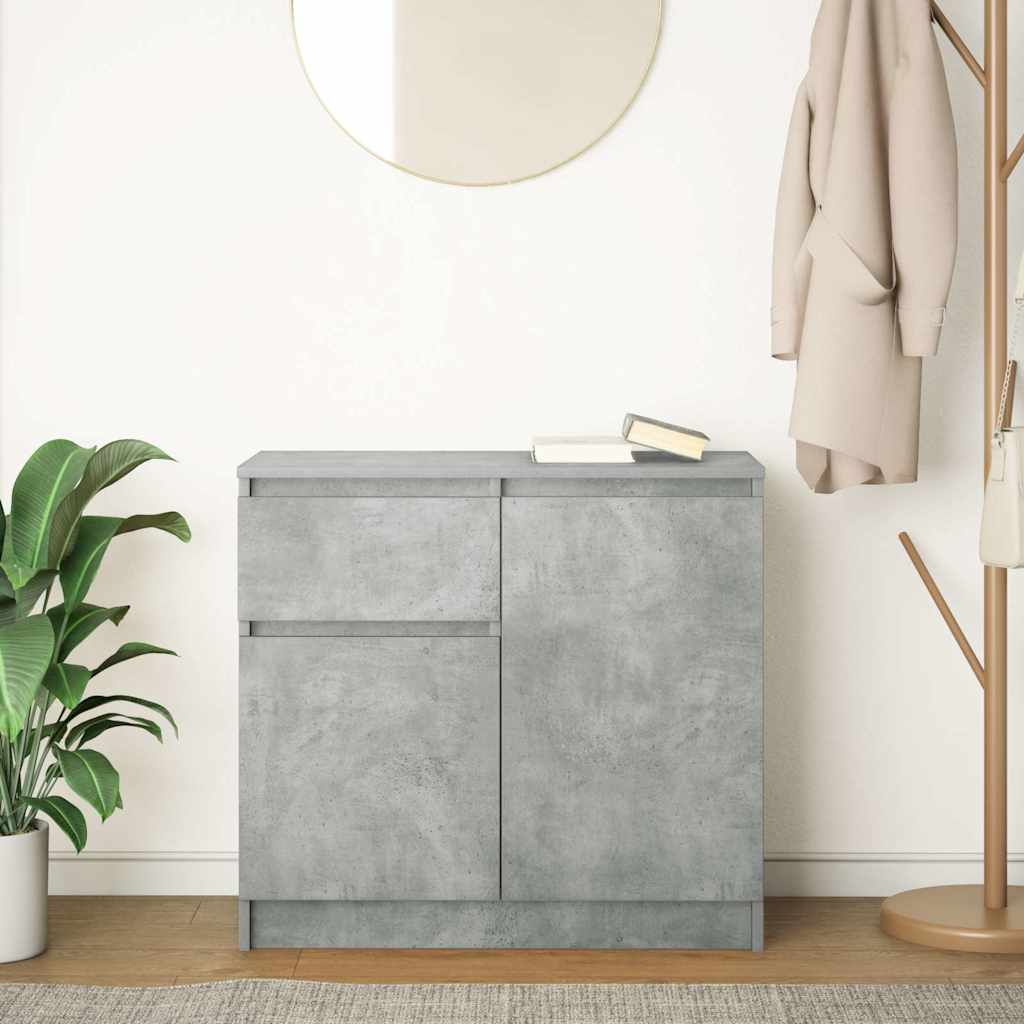 Dressoir met lade 71x35x65 cm spaanplaat betongrijs