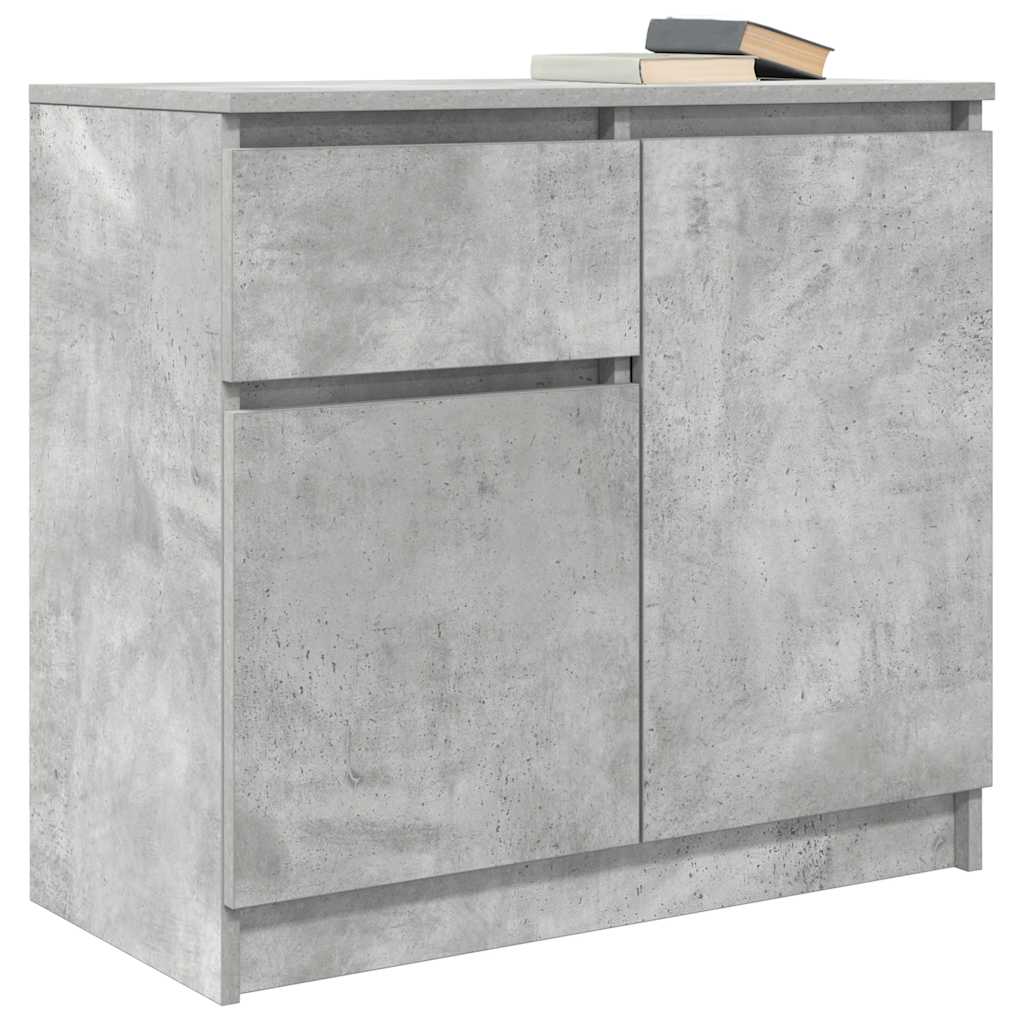Dressoir met lade 71x35x65 cm spaanplaat betongrijs