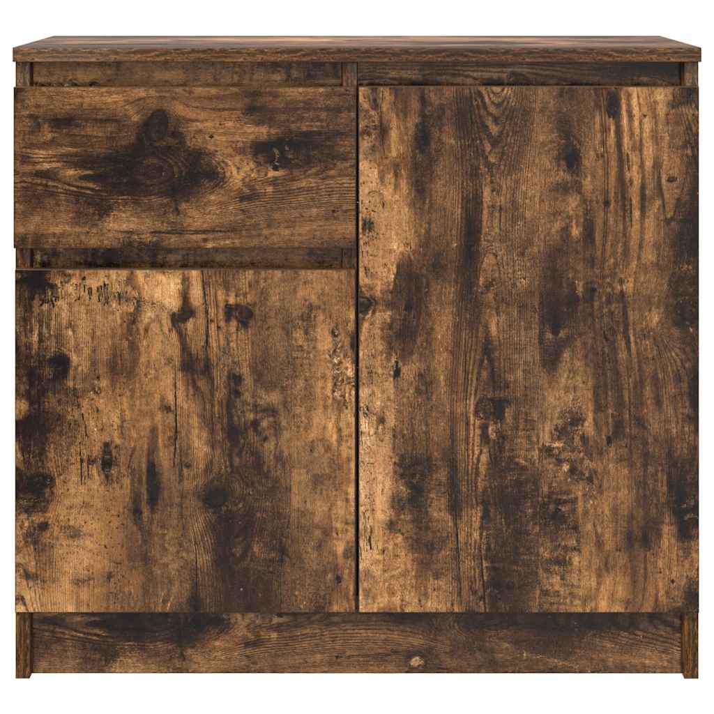 Dressoir met lade 71x35x65 cm spaanplaat gerookt eikenkleurig