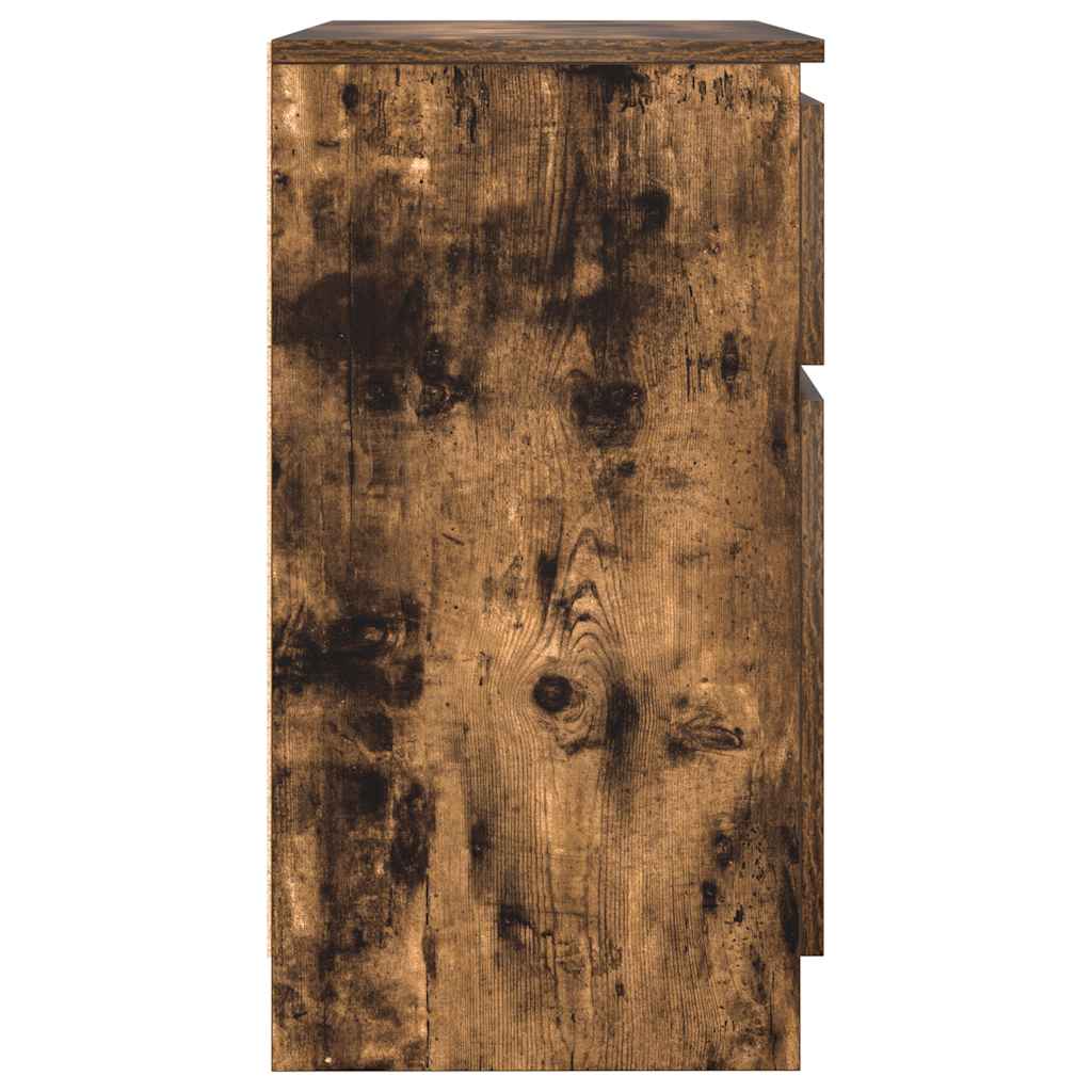 Dressoir met lade 71x35x65 cm spaanplaat gerookt eikenkleurig