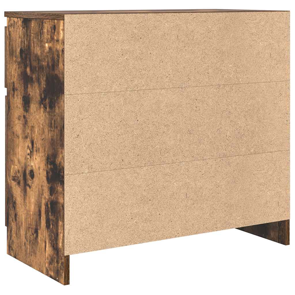 Dressoir met lade 71x35x65 cm spaanplaat gerookt eikenkleurig