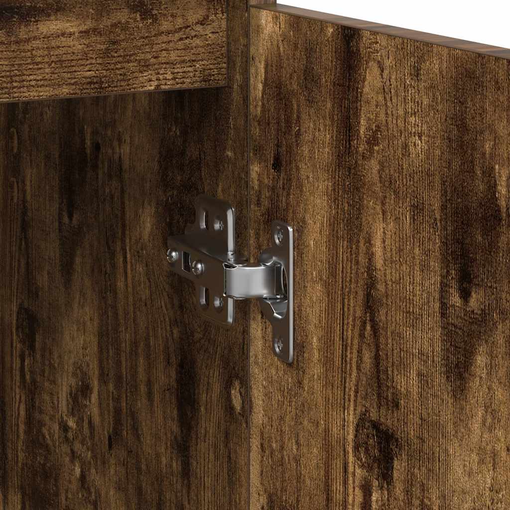 Dressoir met lade 71x35x65 cm spaanplaat gerookt eikenkleurig