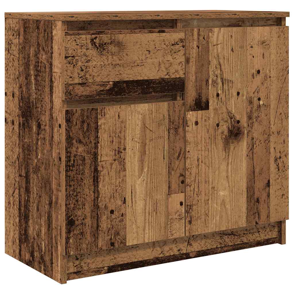 Dressoir met lade 71x35x65 cm spaanplaat oud hout