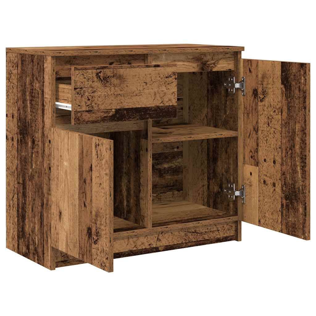 Dressoir met lade 71x35x65 cm spaanplaat oud hout