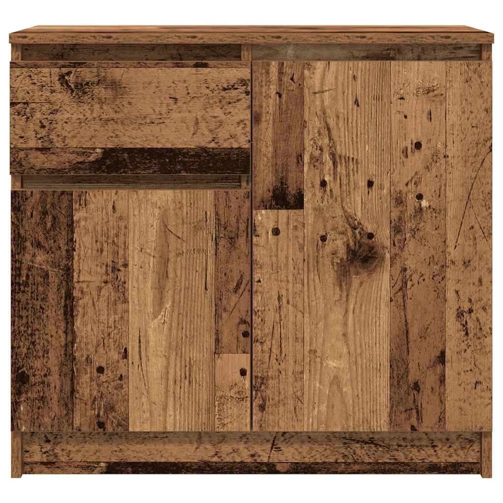 Dressoir met lade 71x35x65 cm spaanplaat oud hout