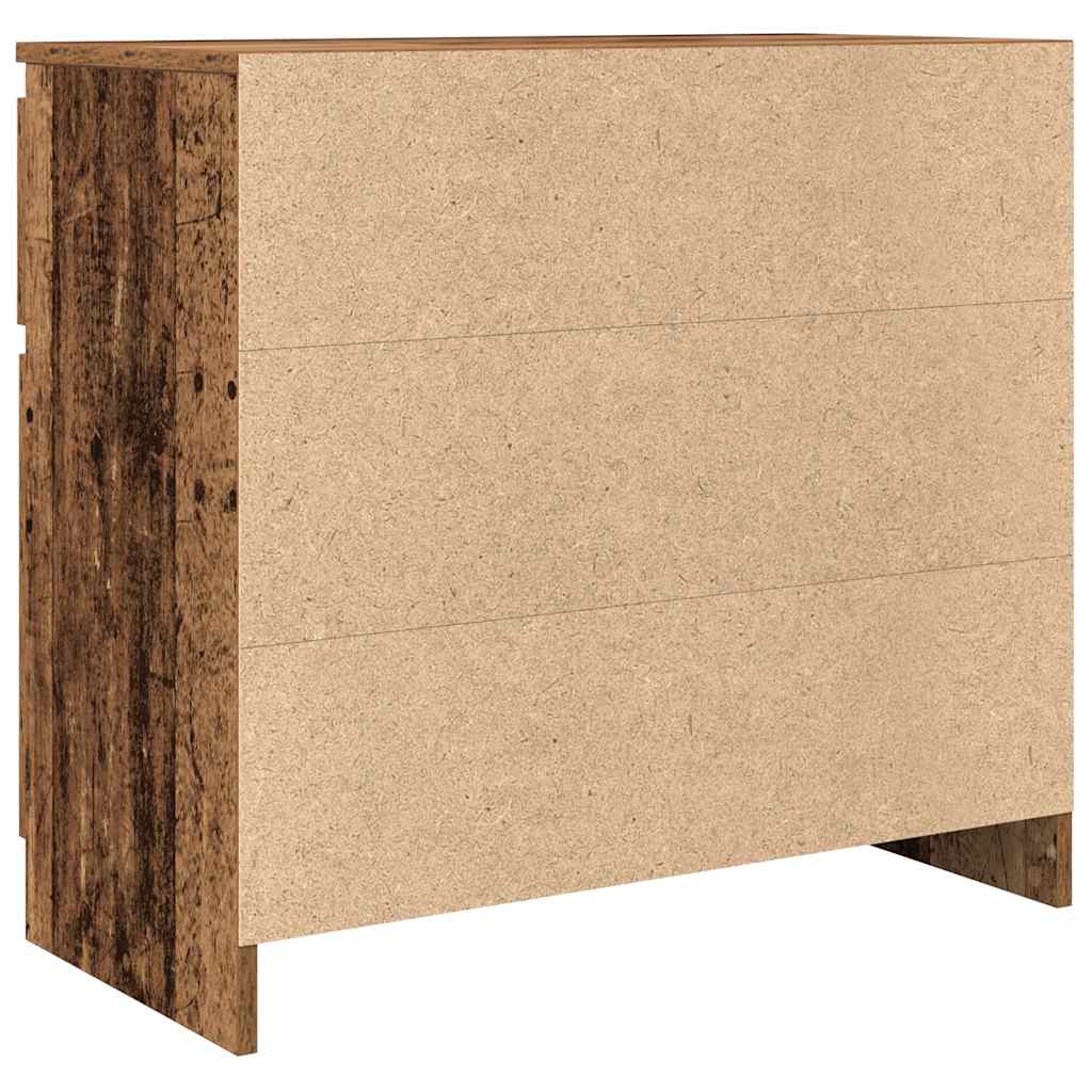 Dressoir met lade 71x35x65 cm spaanplaat oud hout