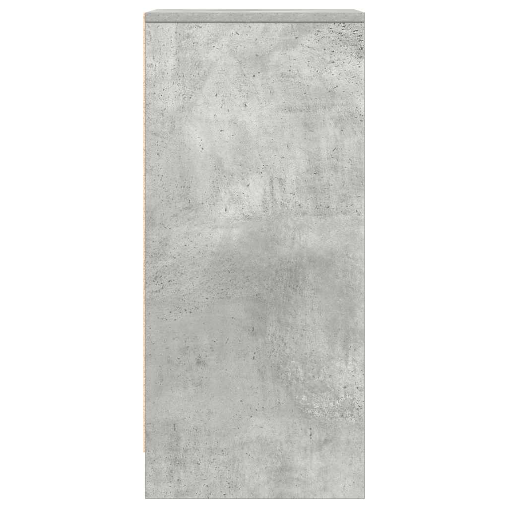 Dressoir 29,5x34x76 cm bewerkt hout betongrijs