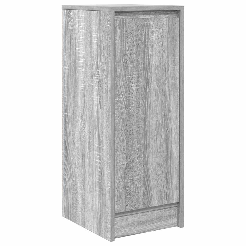Dressoir 29,5x34x76 cm bewerkt hout grijs sonoma eikenkleurig