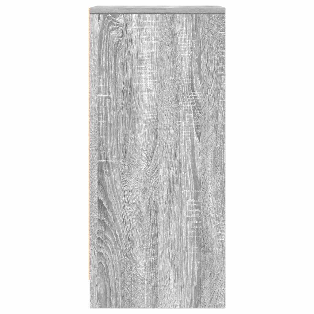 Dressoir 29,5x34x76 cm bewerkt hout grijs sonoma eikenkleurig
