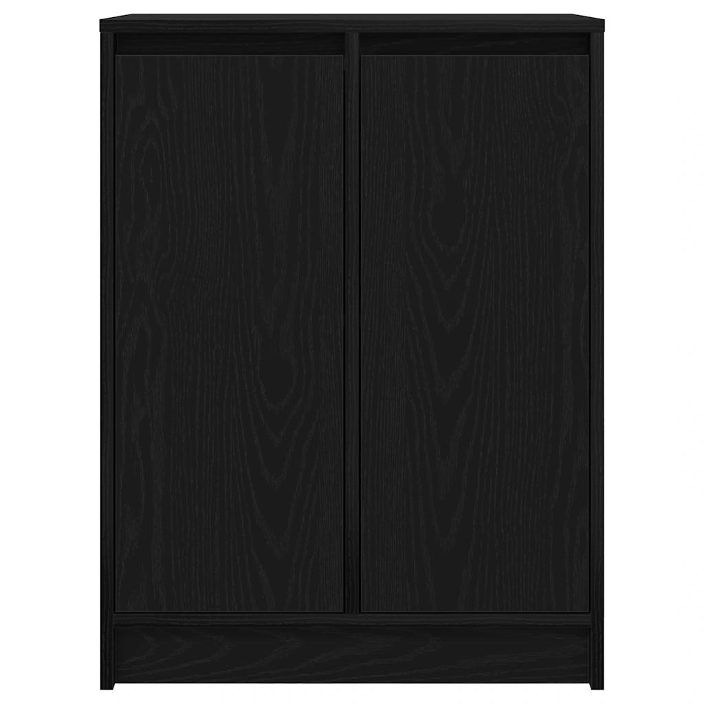 Dressoir 57x34x76 cm spaanplaat zwart eikenkleurig