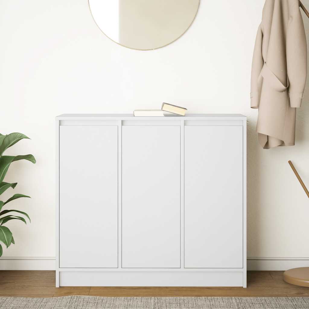 Dressoir 85x34x76 cm bewerkt hout wit