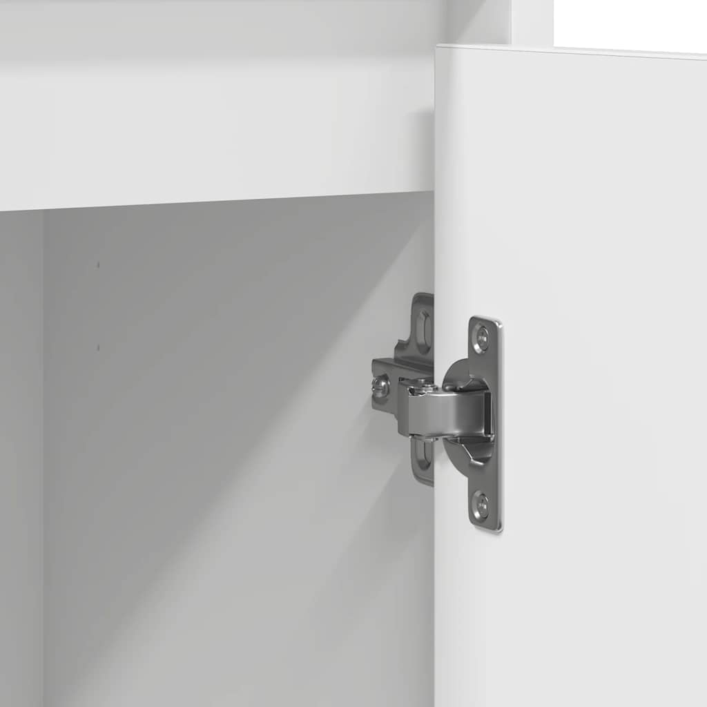 Dressoir 85x34x76 cm bewerkt hout wit