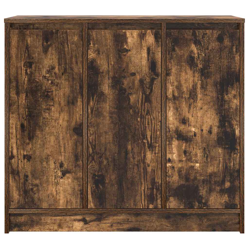 Dressoir 85x34x76 cm bewerkt hout gerookt eikenkleurig