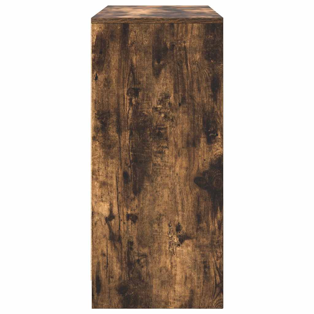 Dressoir 85x34x76 cm bewerkt hout gerookt eikenkleurig