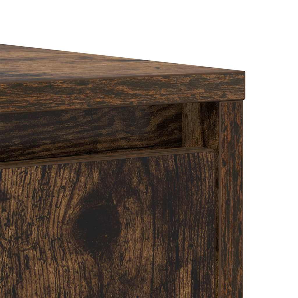 Dressoir 85x34x76 cm bewerkt hout gerookt eikenkleurig