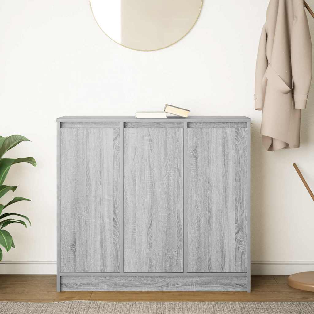 Dressoir 85x34x76 cm spaanplaat grijs sonoma