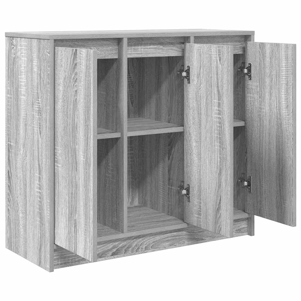 Dressoir 85x34x76 cm spaanplaat grijs sonoma