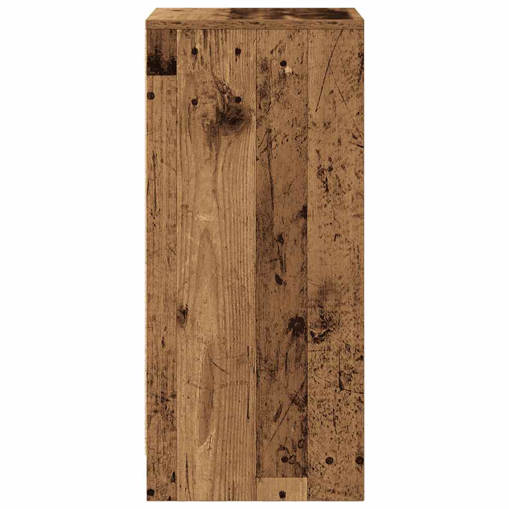 Dressoir 29,5x34x76 cm bewerkt hout oud houtkleurig