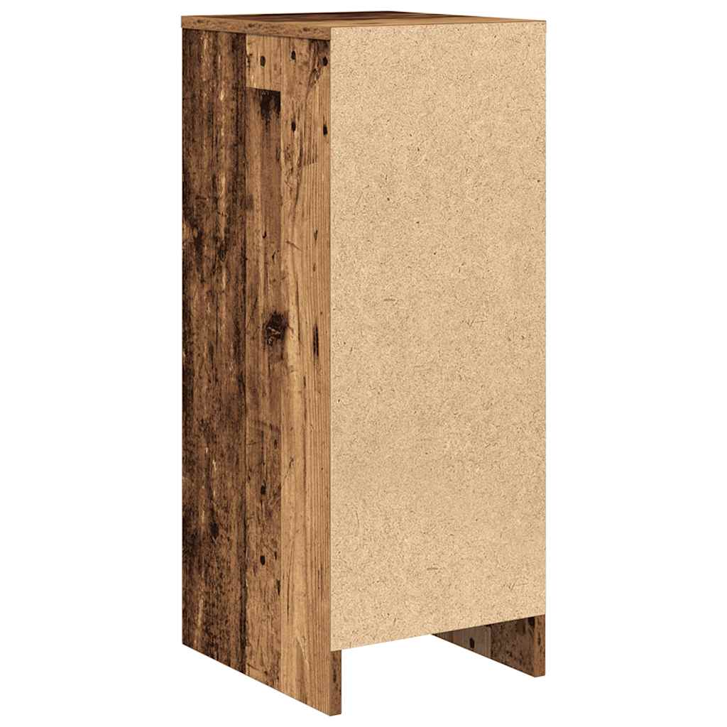 Dressoir 29,5x34x76 cm bewerkt hout oud houtkleurig