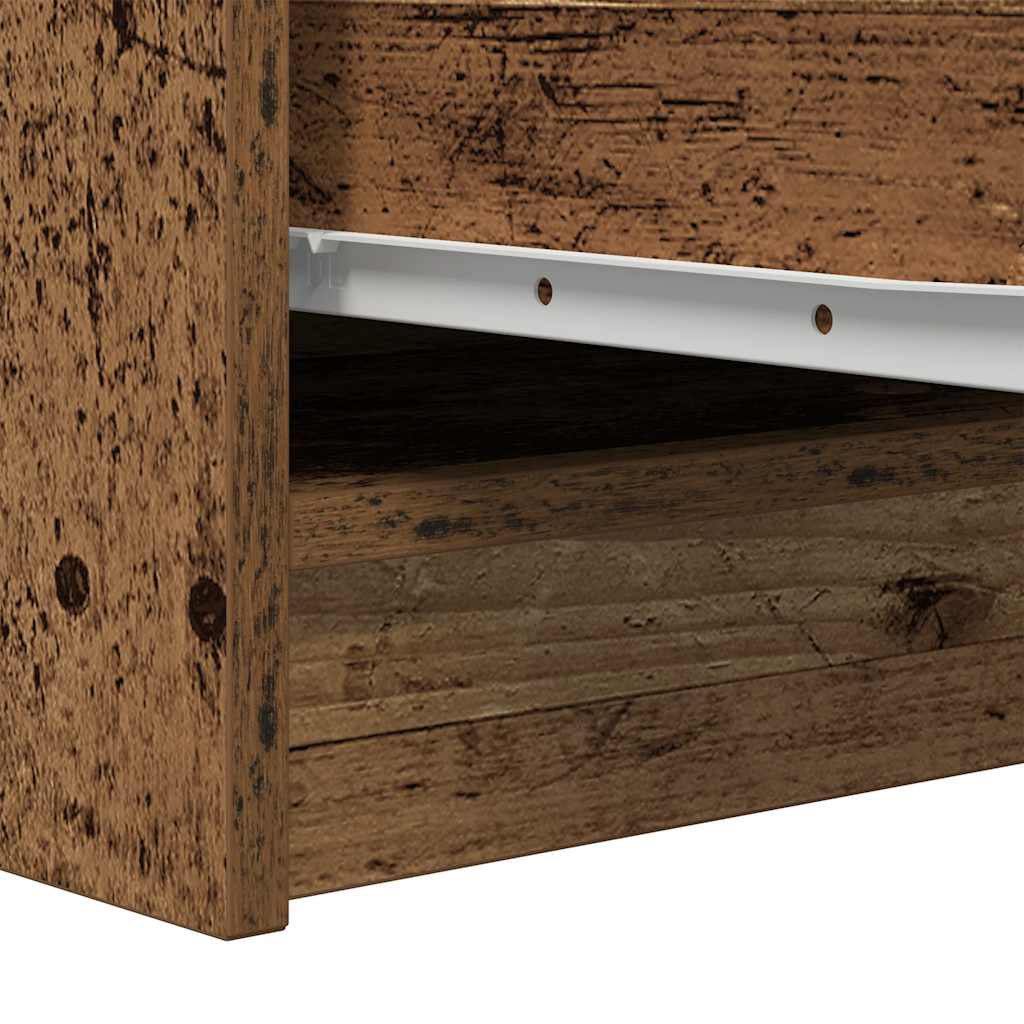Dressoir 29,5x34x76 cm bewerkt hout oud houtkleurig