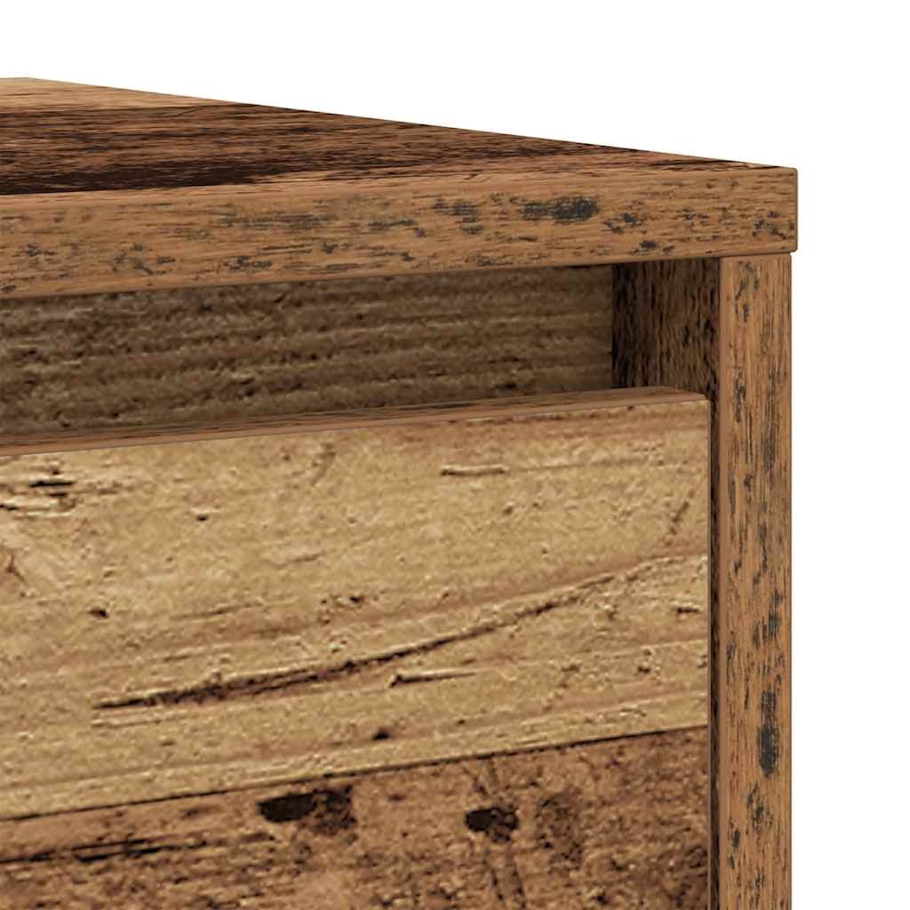 Dressoir 29,5x34x76 cm bewerkt hout oud houtkleurig