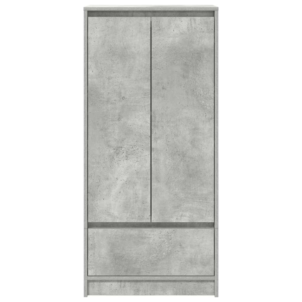Kast met lade 55,5x34x119,5 cm spaanplaat betongrijs