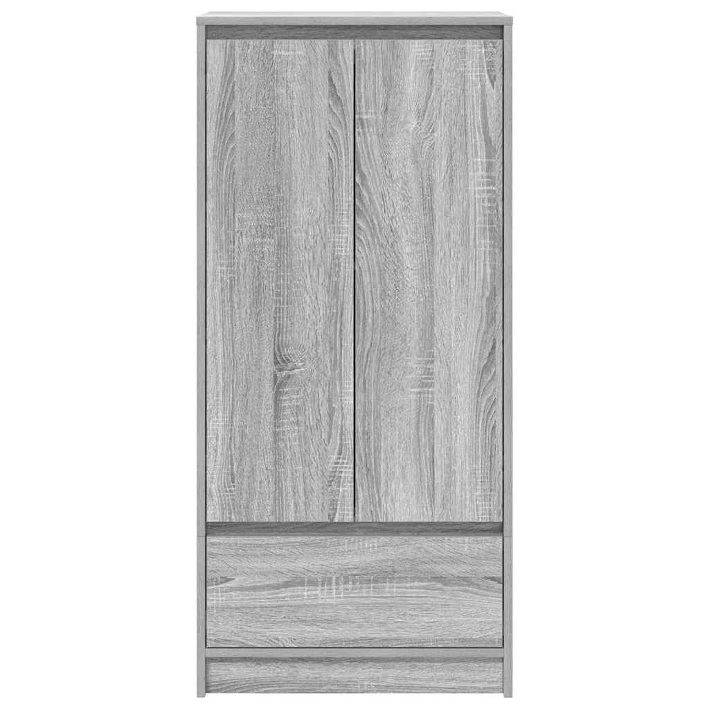 Kast met lade 55,5x34x119,5 cm spaanplaat grijs Sonoma