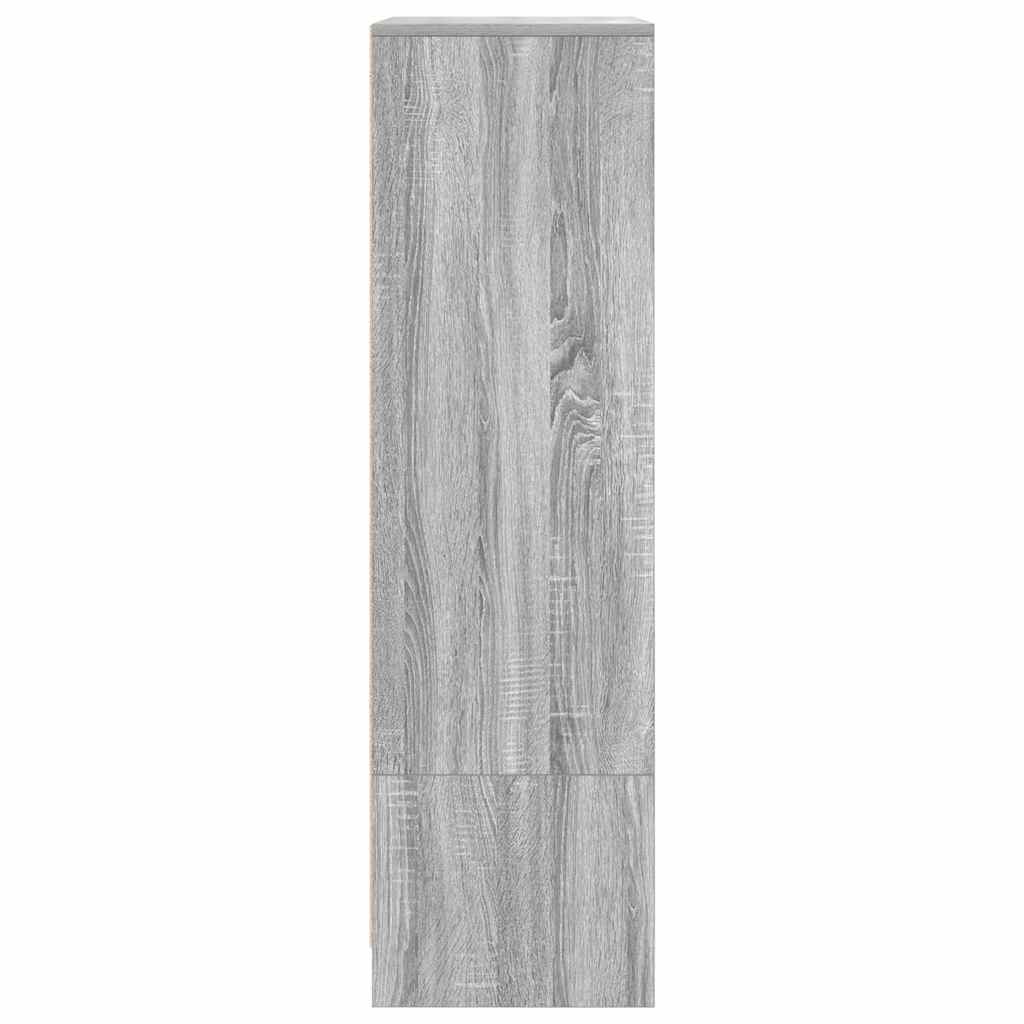 Kast met lade 55,5x34x119,5 cm spaanplaat grijs Sonoma