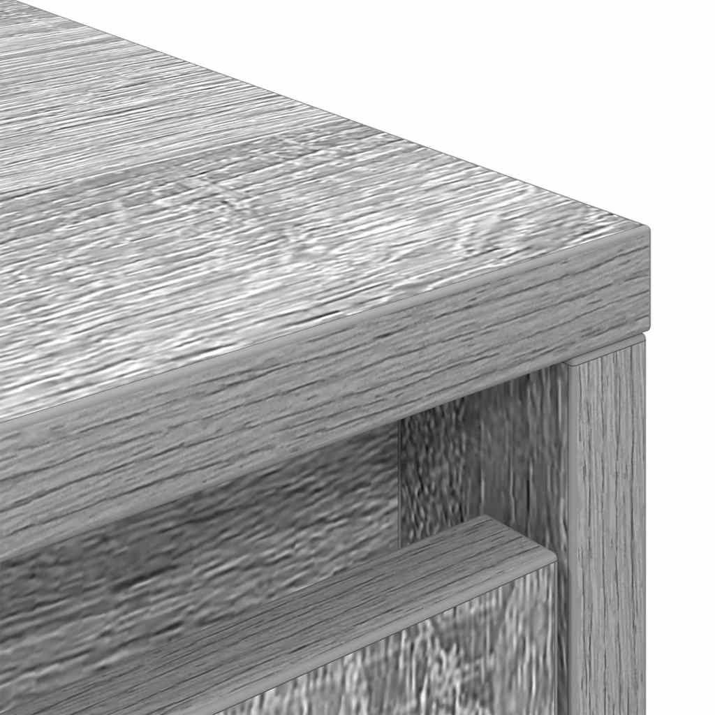 Kast met lade 55,5x34x119,5 cm spaanplaat grijs Sonoma