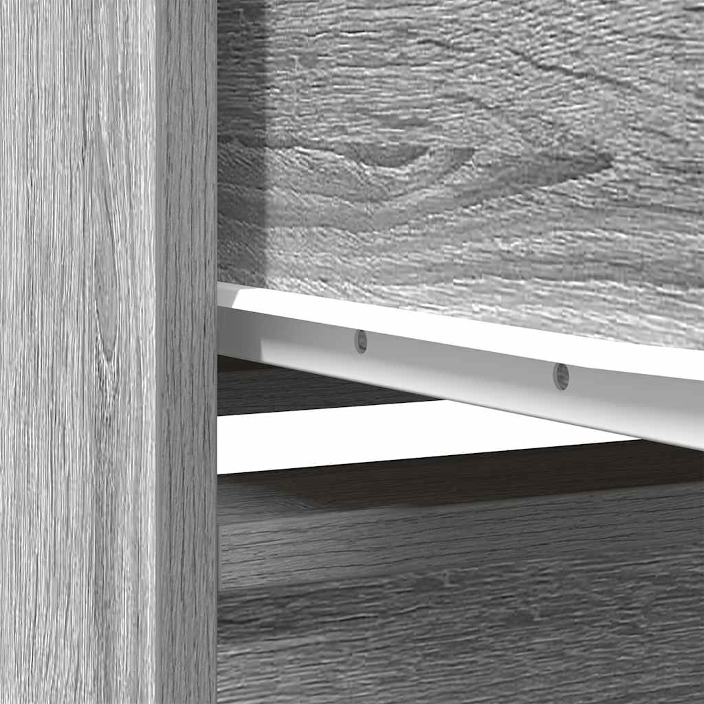 Kast met lade 55,5x34x119,5 cm spaanplaat grijs Sonoma