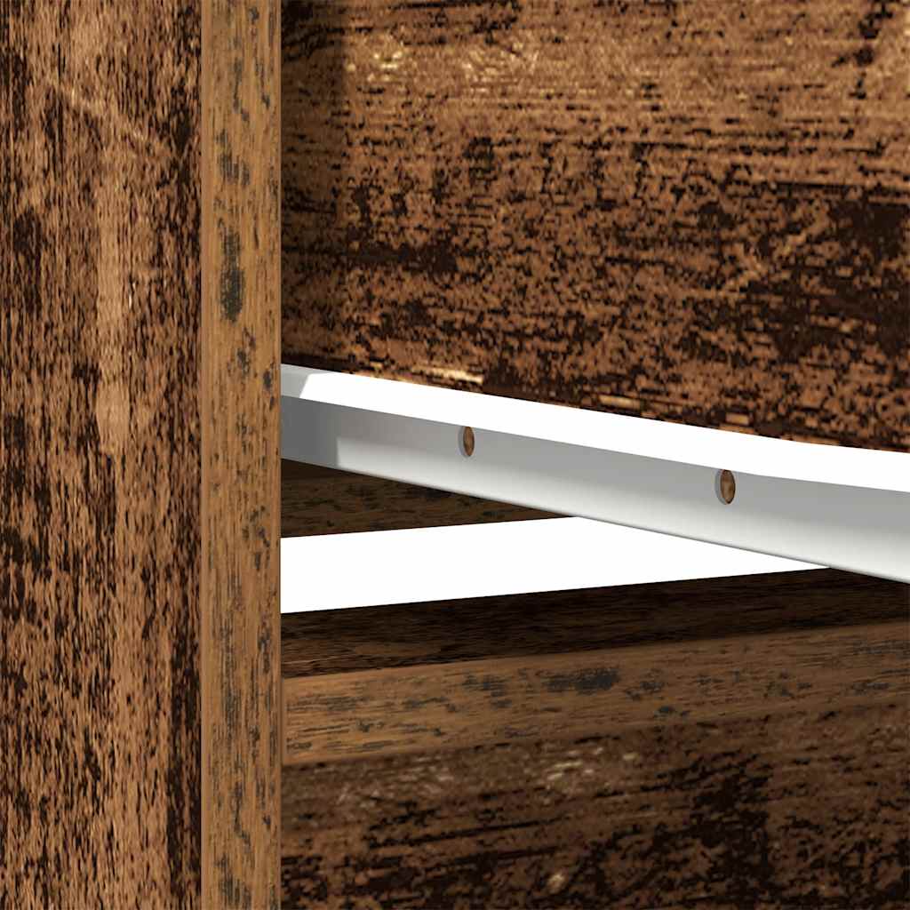 Kast met lade 55,5x34x119,5 cm spaanplaat hout oud hout