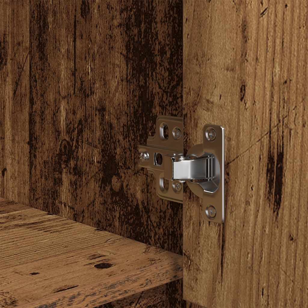Kast met lade 55,5x34x119,5 cm spaanplaat hout oud hout