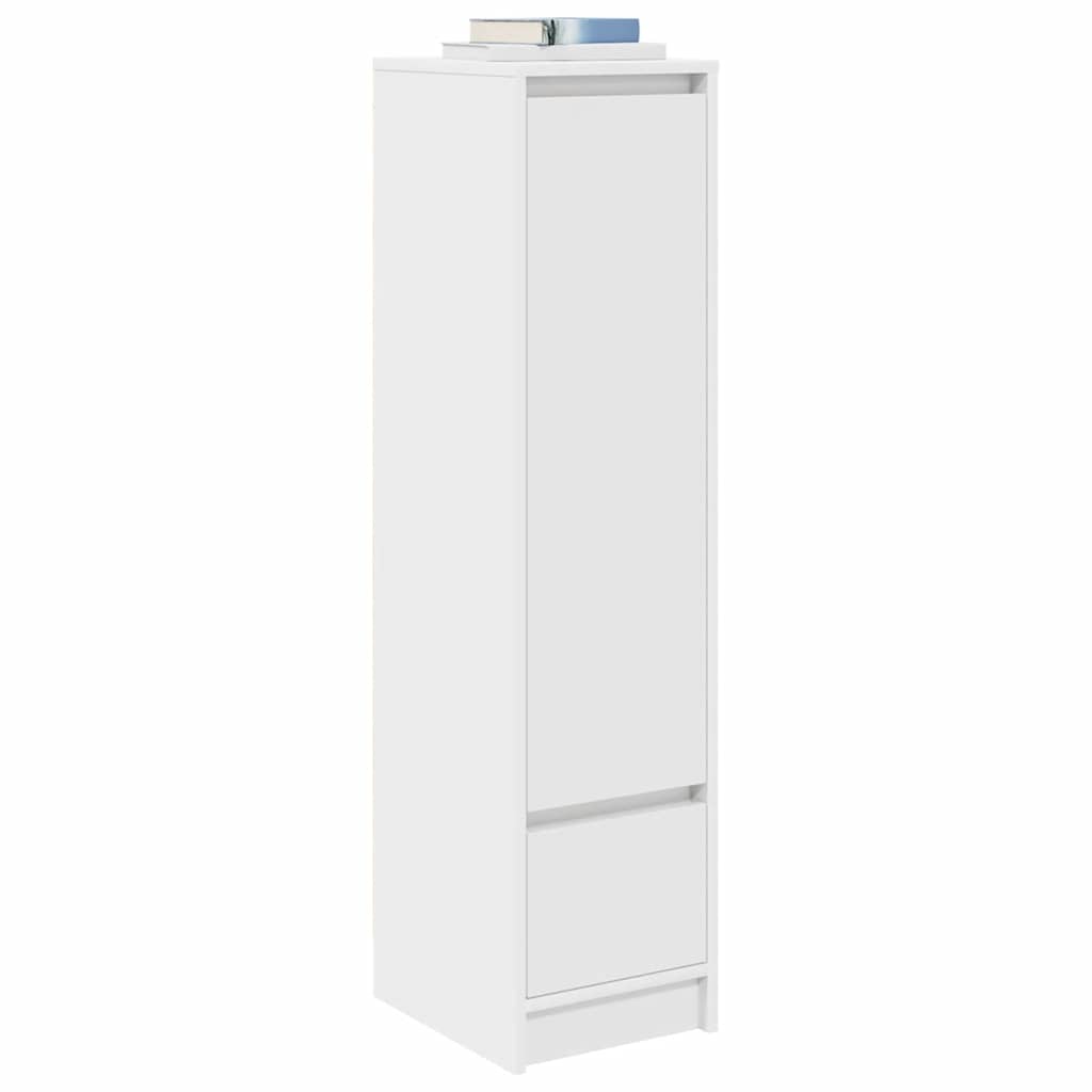 Highboard 29,5x34x119,5 cm spaanplaat wit