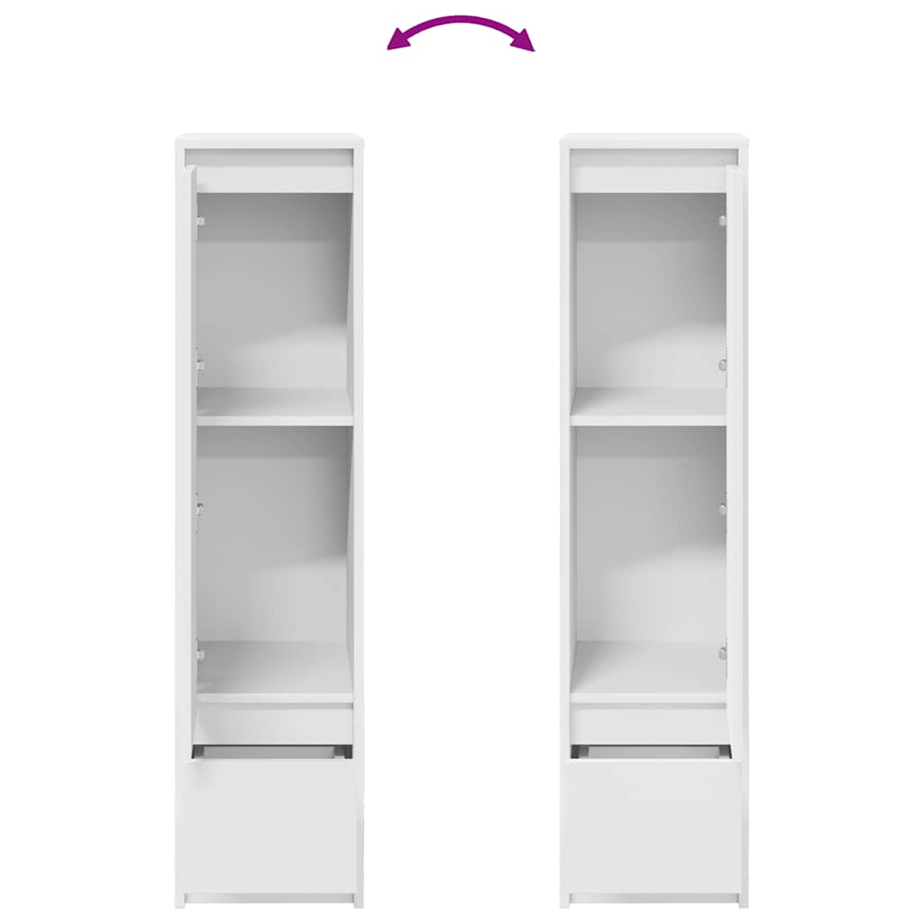 Highboard 29,5x34x119,5 cm spaanplaat wit