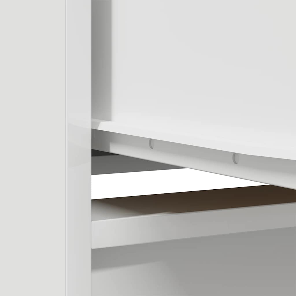Highboard 29,5x34x119,5 cm spaanplaat wit