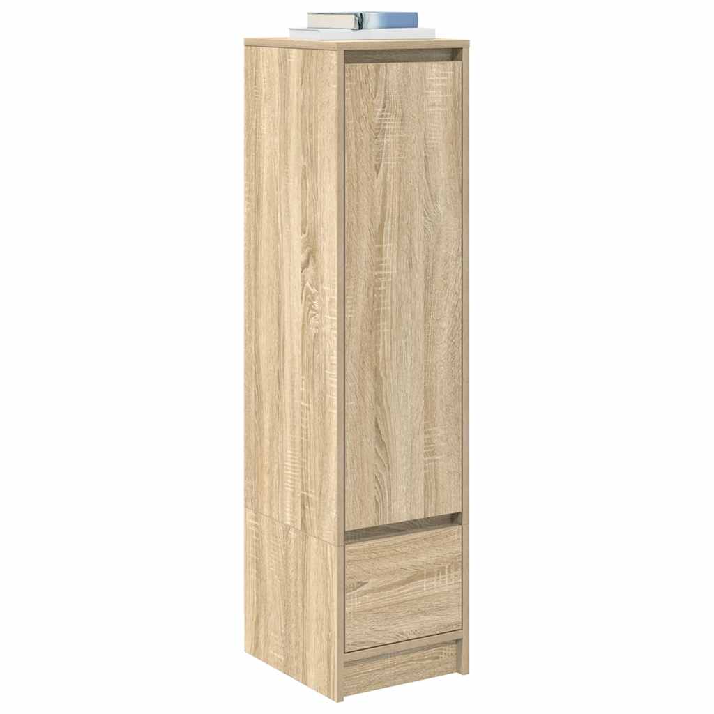 Highboard 29,5x34x119,5 cm spaanplaat sonoma eikenkleurig
