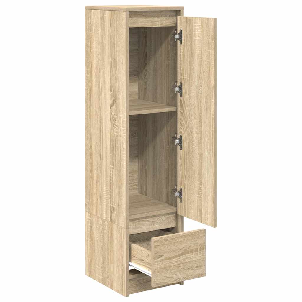 Highboard 29,5x34x119,5 cm spaanplaat sonoma eikenkleurig