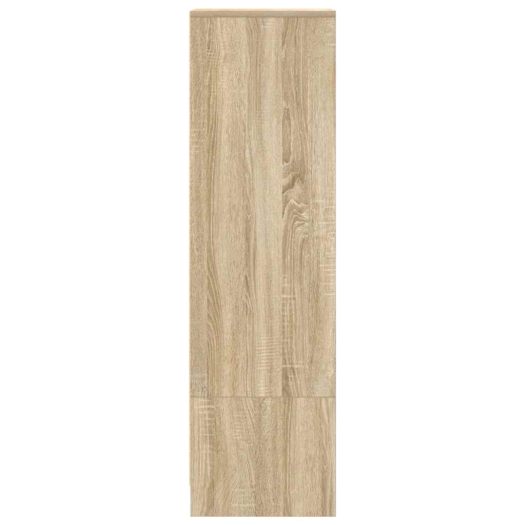 Highboard 29,5x34x119,5 cm spaanplaat sonoma eikenkleurig
