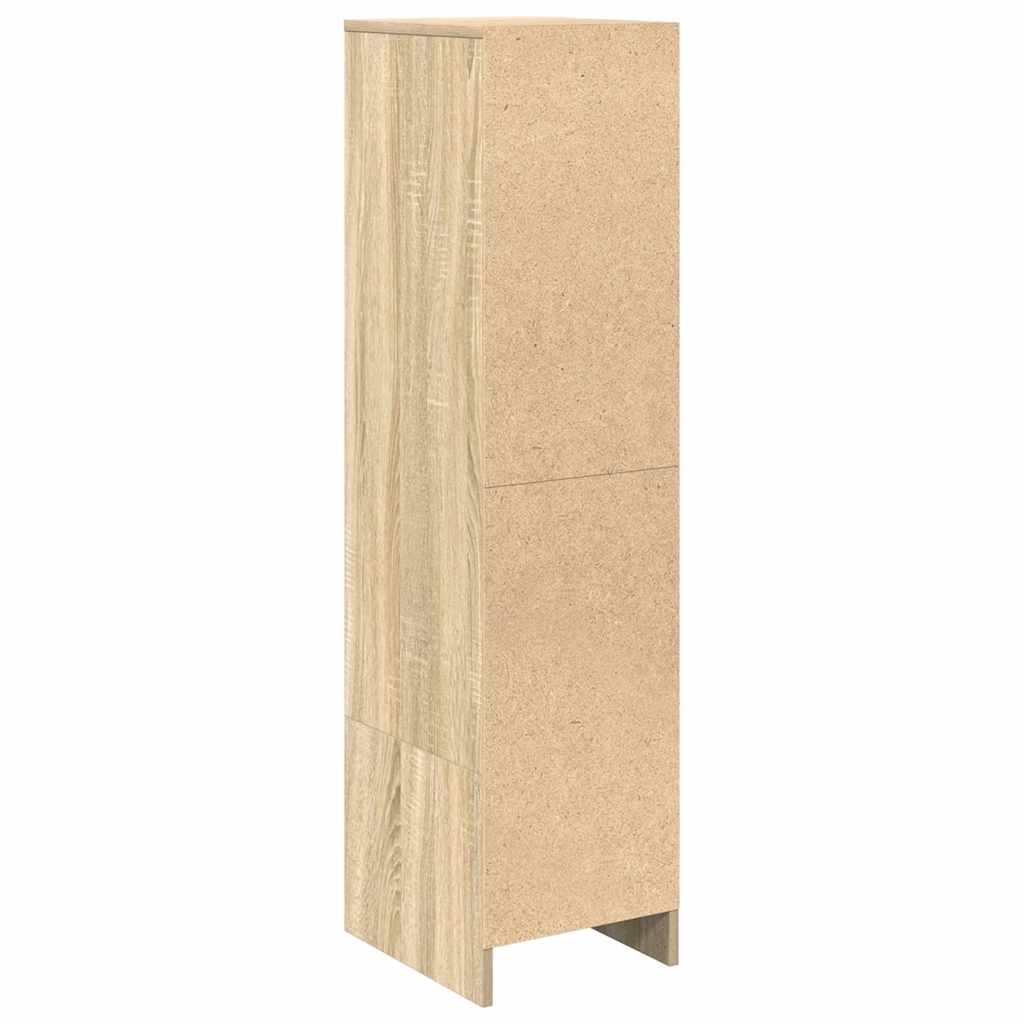 Highboard 29,5x34x119,5 cm spaanplaat sonoma eikenkleurig