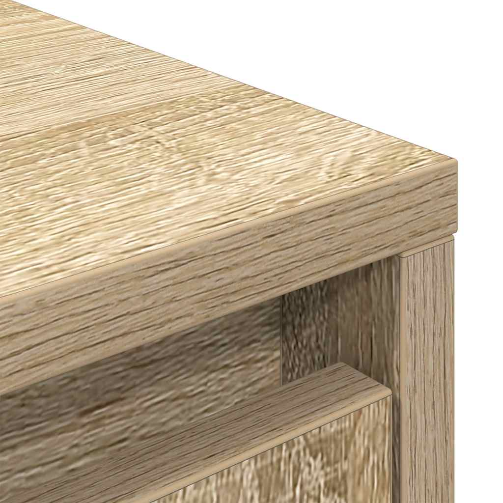 Highboard 29,5x34x119,5 cm spaanplaat sonoma eikenkleurig