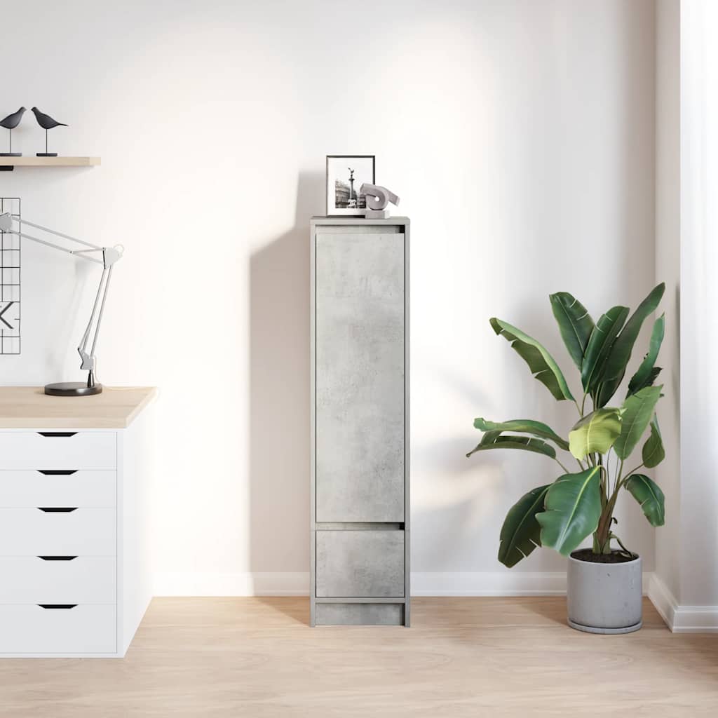 Highboard 29,5x34x119,5 cm spaanplaat betongrijs
