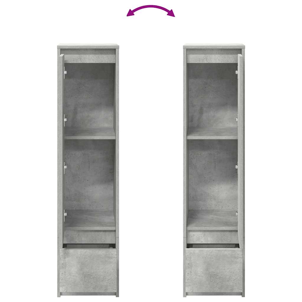Highboard 29,5x34x119,5 cm spaanplaat betongrijs