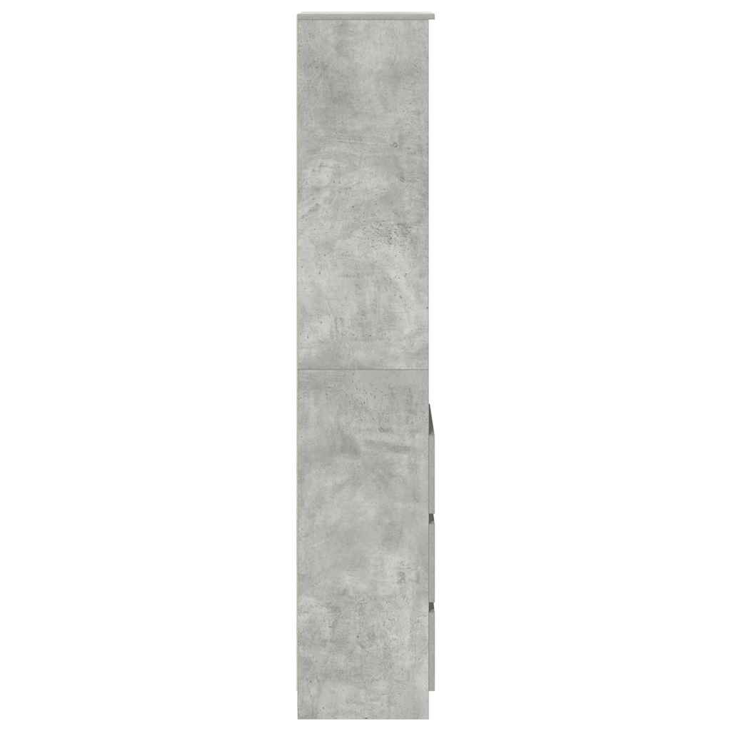 Highboard 37,5x35x180 cm spaanplaat betongrijs