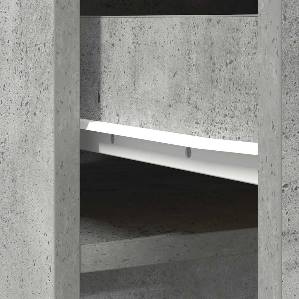 Highboard 37,5x35x180 cm spaanplaat betongrijs