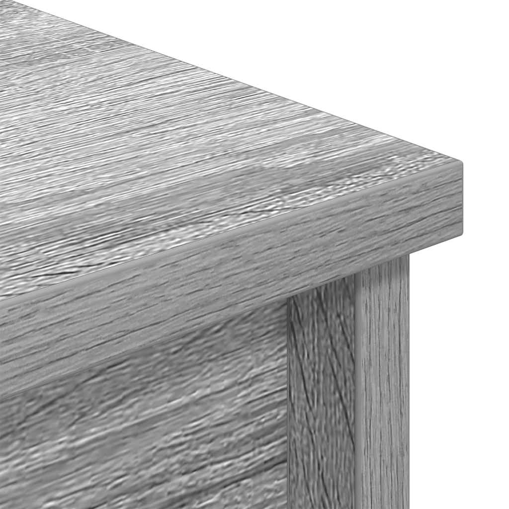 Hoge kast 37,5x35x180 cm spaanplaat grijs sonoma