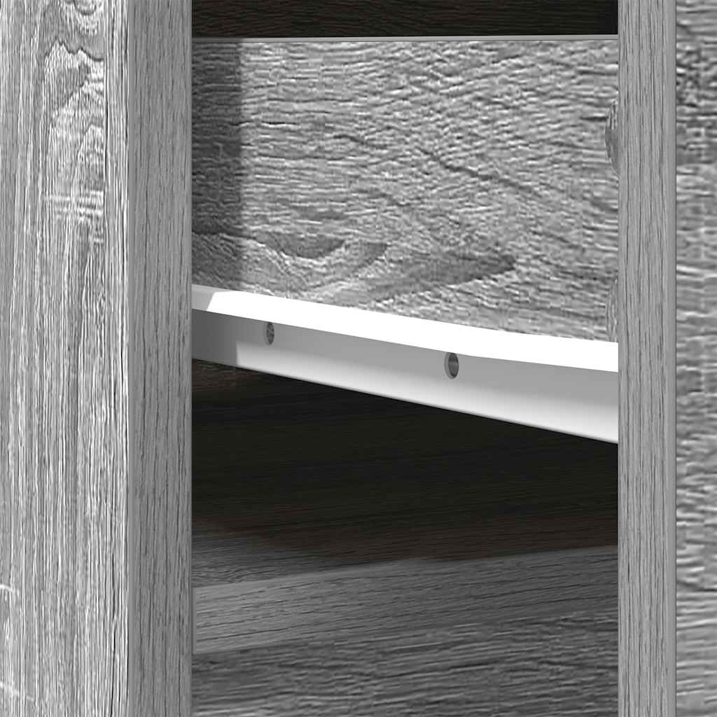 Hoge kast 37,5x35x180 cm spaanplaat grijs sonoma