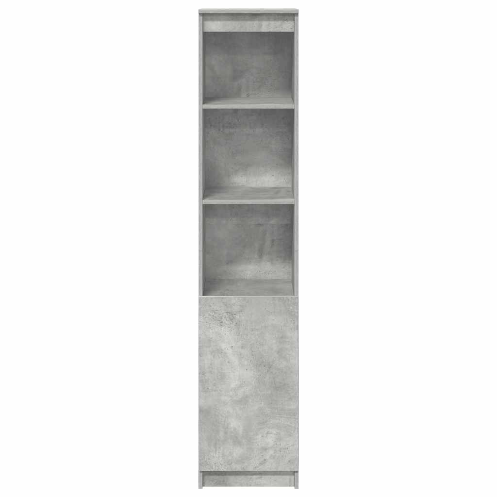 Highboard 37,5x35x180 cm spaanplaat betongrijs