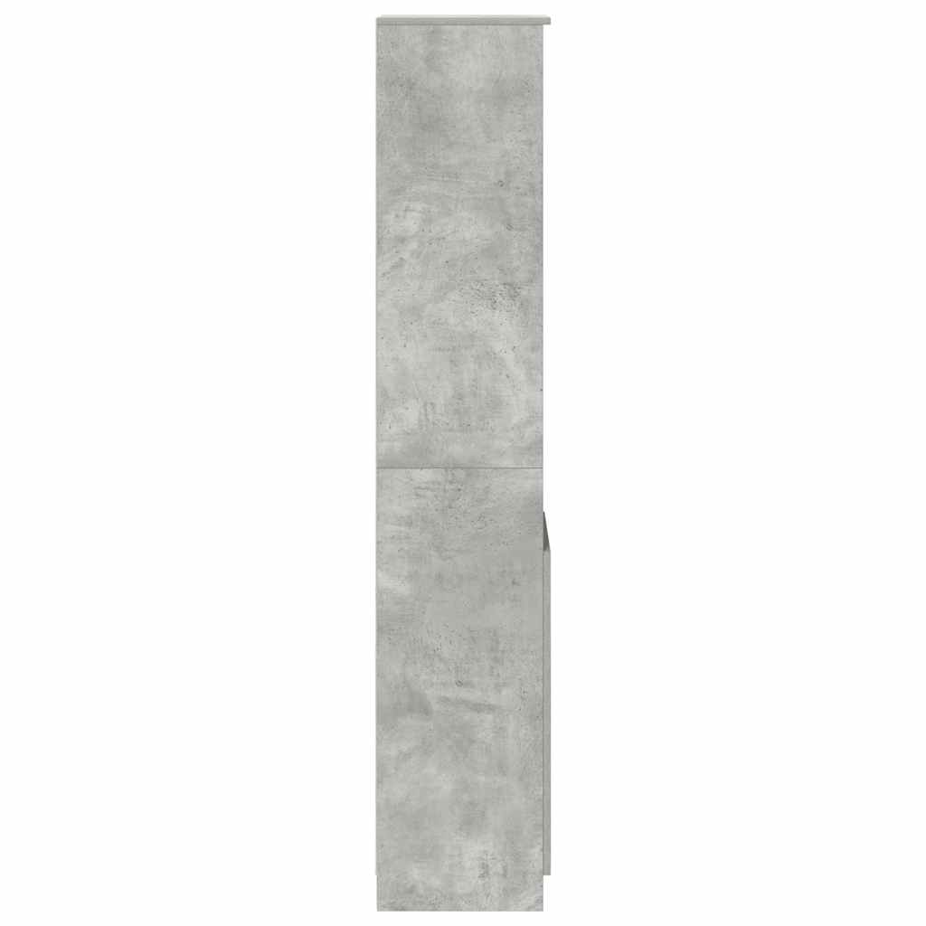 Highboard 37,5x35x180 cm spaanplaat betongrijs